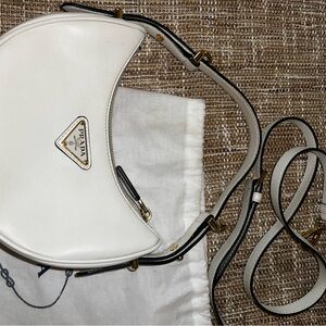 Prada White Leather Women's Bag